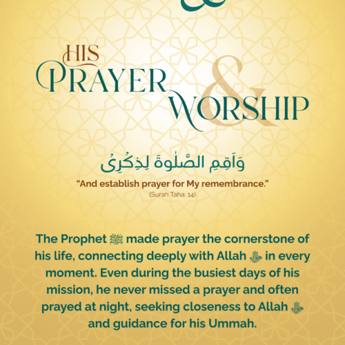 His Prayer & Worship