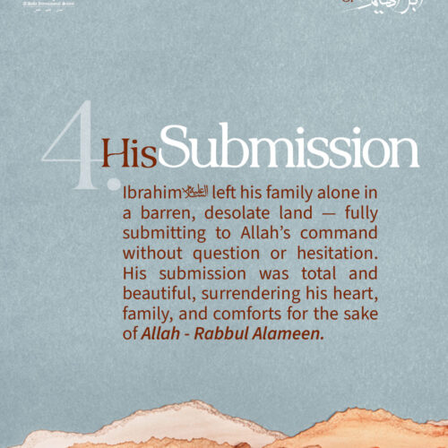 Dhul Hijjah Day 4: His Submission