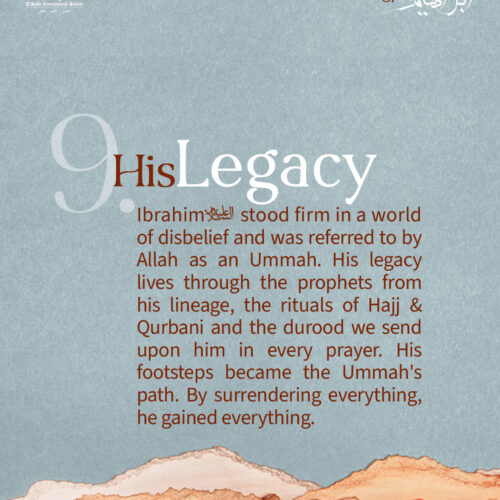 Dhul Hijjah Day 9: His Legacy