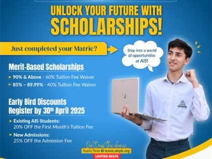 Early Bird Discount Scholarships Available for FSc/ICS!