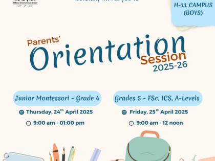 Parents’ Orientation 2025-2026