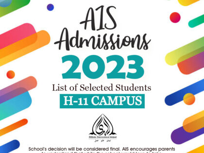 H-11 Admissions List of Selected Students 2023