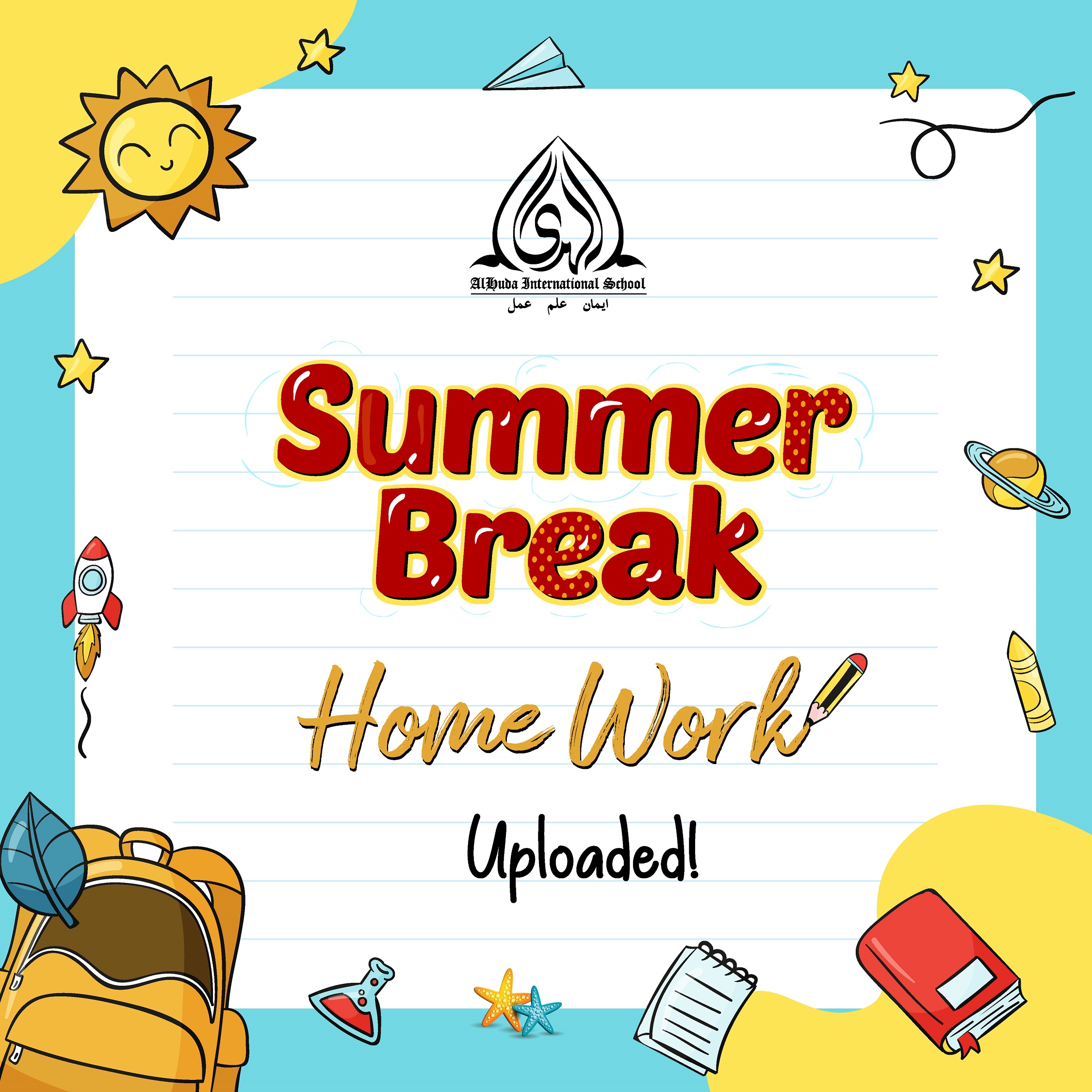 Summer Break Homework 2022 23 AlHuda International School