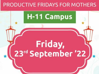 Productive Fridays for Mothers (part 4) l ISB