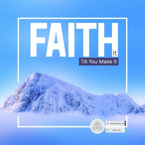 4. Faith it till you make it