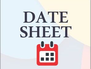 Date Sheet | 2nd Term Exams