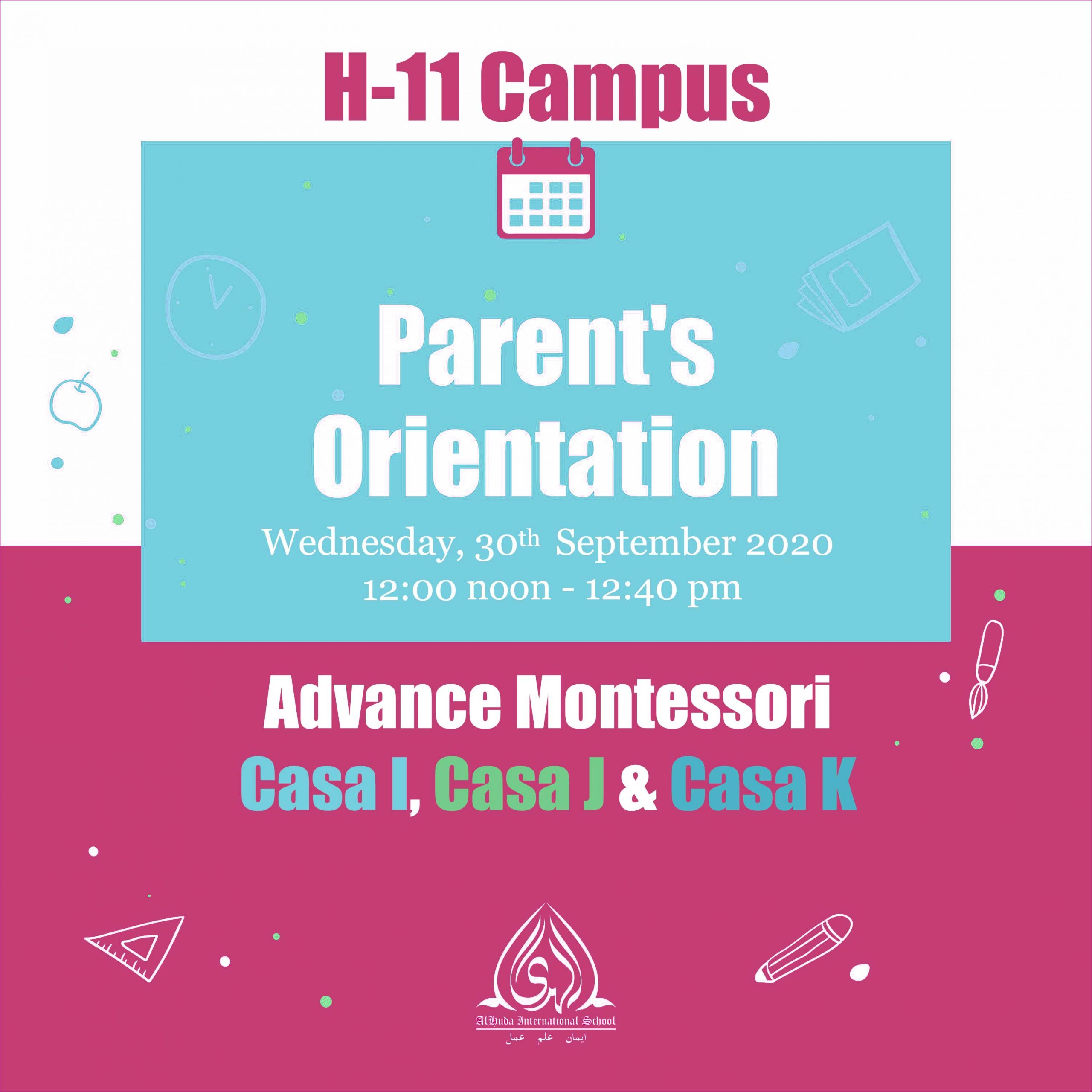 Parents Orientation H-11 Campus