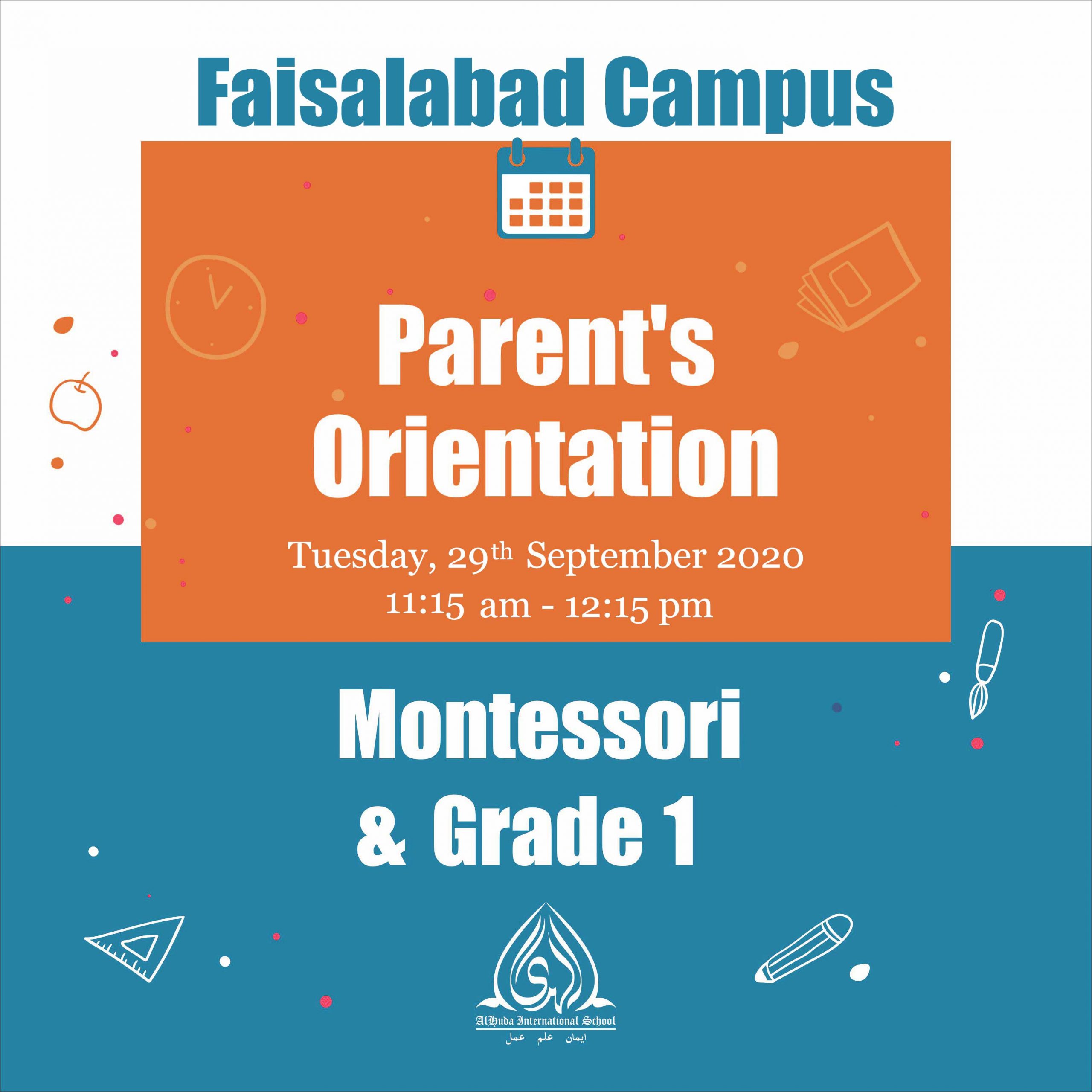 Parents Orientation Faisalabad Campus