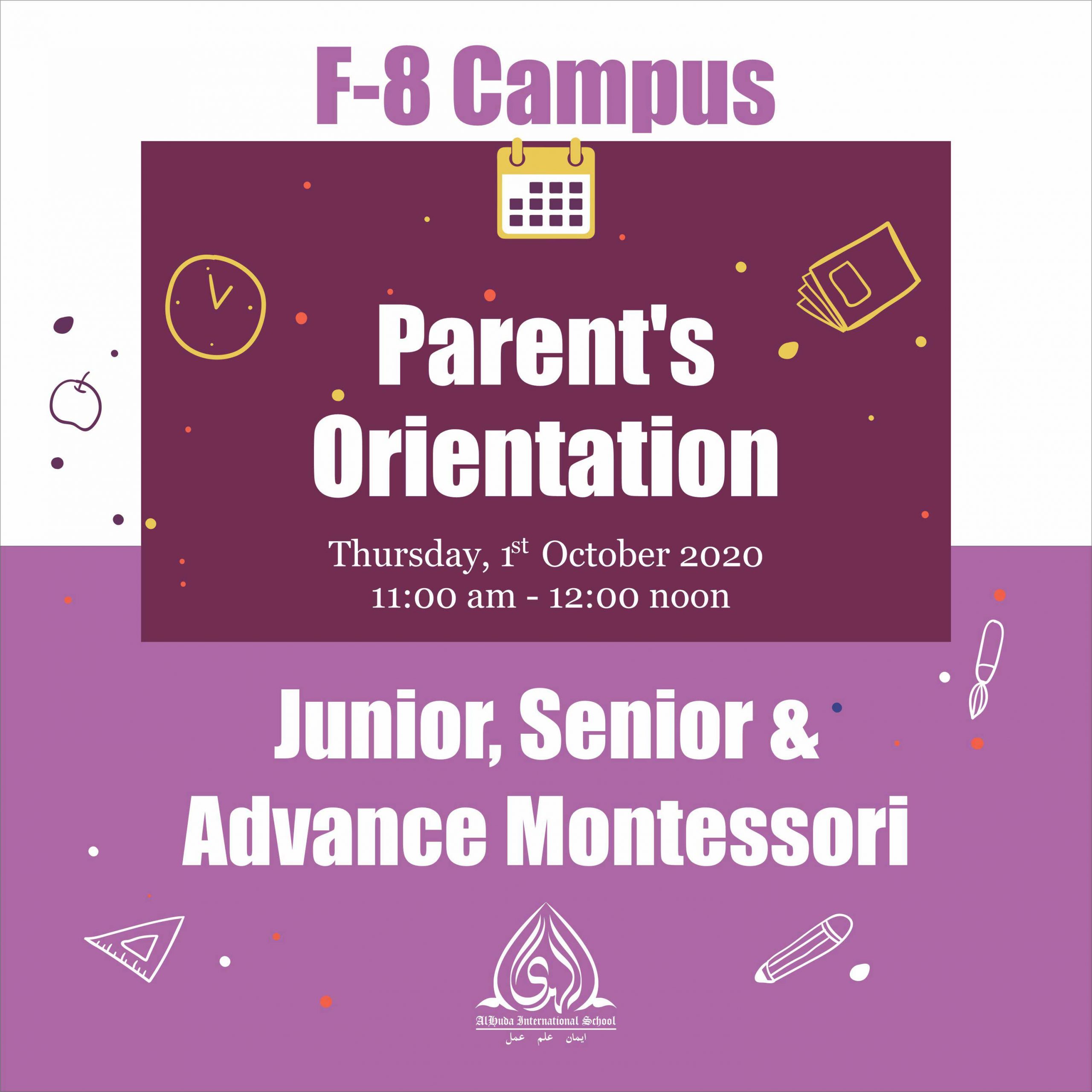 Parents Orientation F-8 Campus