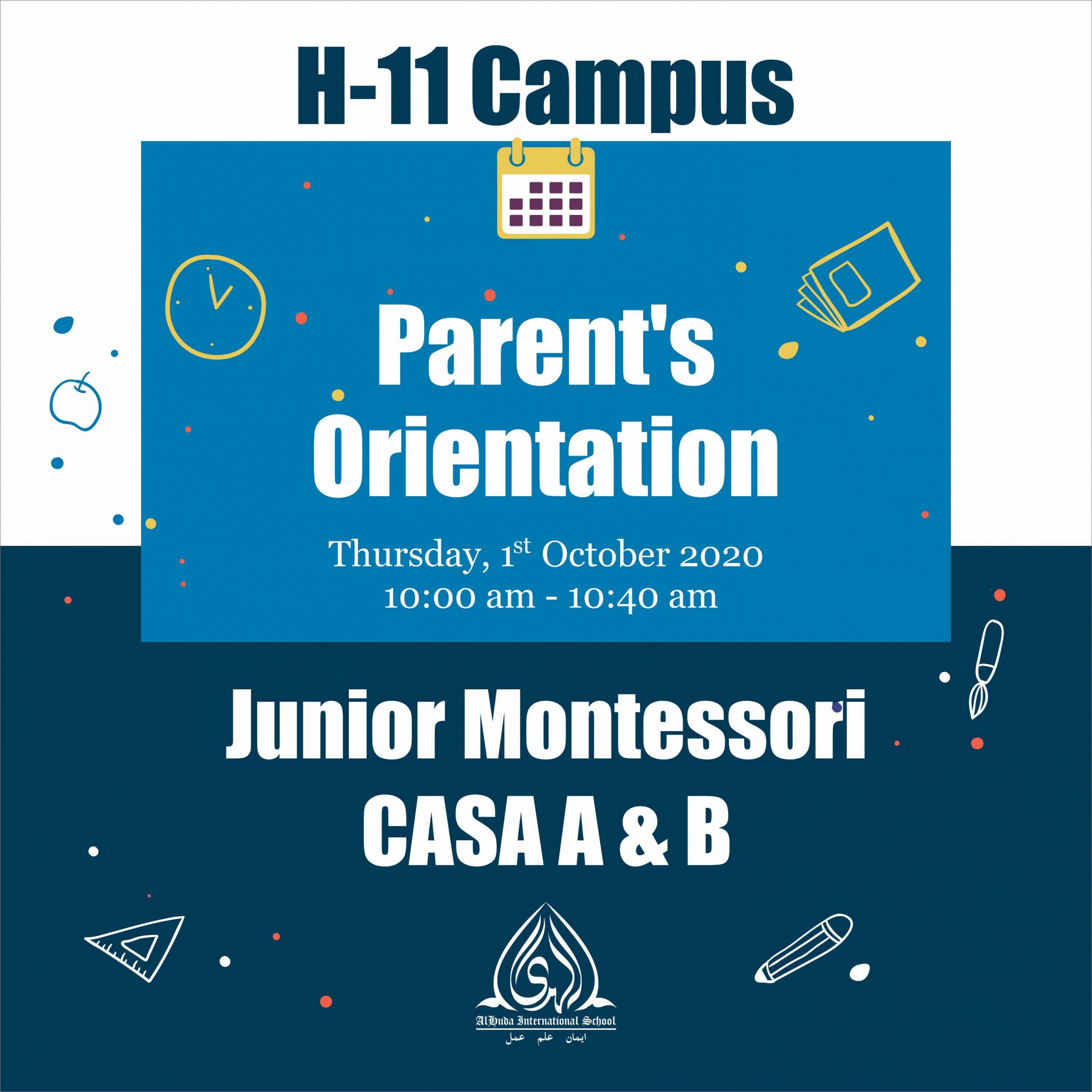 Parents Orientation H-11 Campus