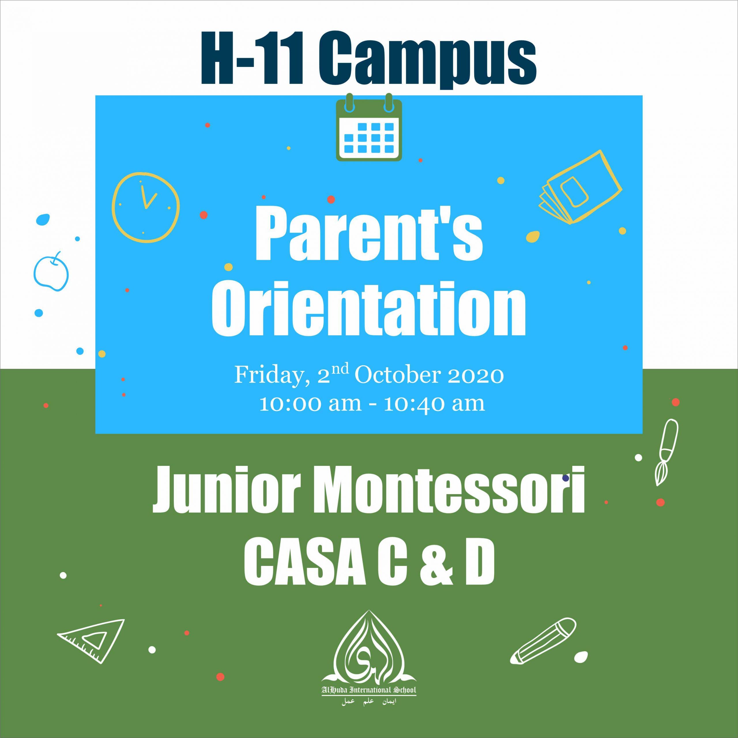 Parents Orientation H-11 Campus